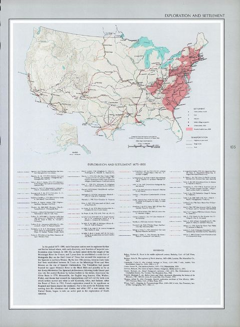 Exploration and Settlement, United States 1675 - 1800 | Gifex