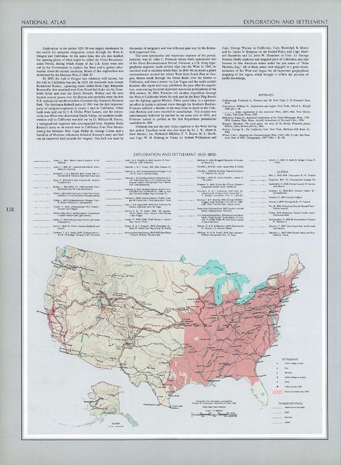 Exploration and Settlement, United States 1835 - 1850 | Gifex