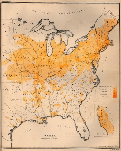 Riqueza en los Estados Unidos 1872