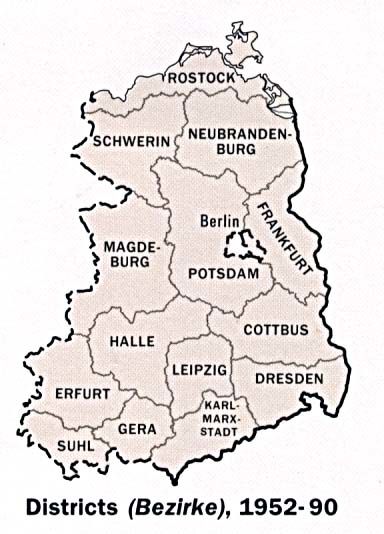 Former East Germany Administrative Divisions | Gifex