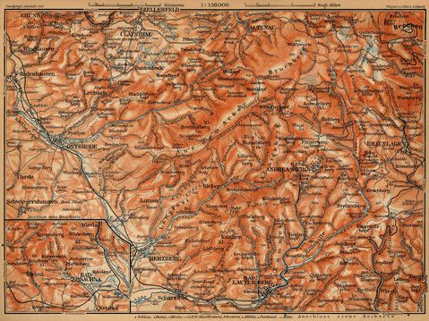 Harz Mountains from Osterode to the Brocken 1910