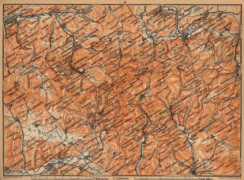 Thuringian Forest, Western Part 1910