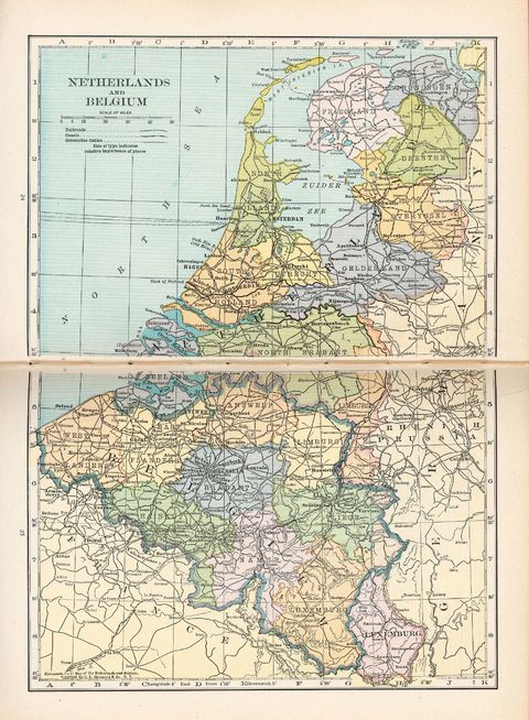 Belgium Map 1921