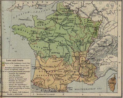 Las leyes y los tribunales en Francia