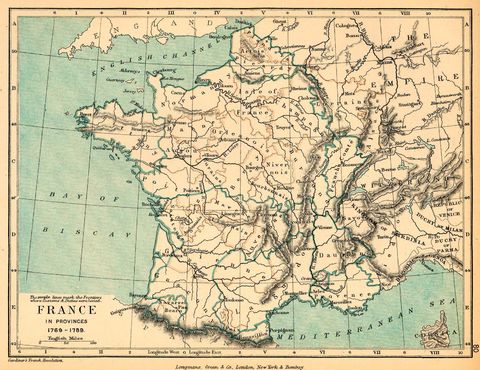 France in Provinces 1769-1789