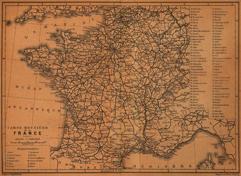 France road map 1914