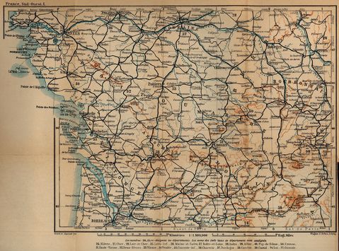 South-Western France, from Tours to Bordeaux 1914