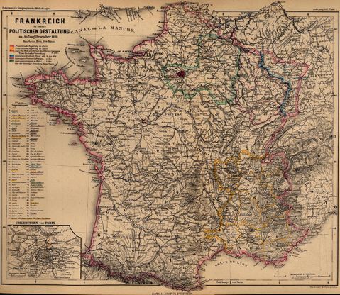 France Map 1870