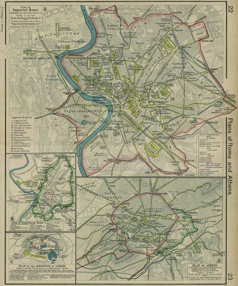 Planos de la Roma Imperial y Republicana