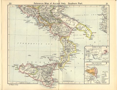 Reference Map of Ancient Southern Italy