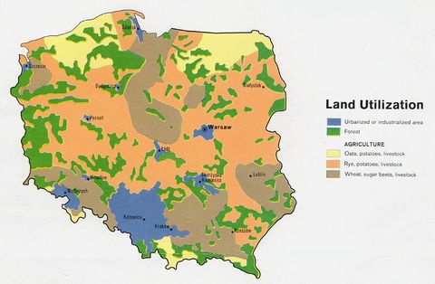 Poland Land Utilization 1977