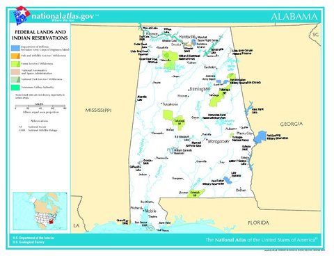Alabama Federal Lands and Indian Reservations, United States | Gifex