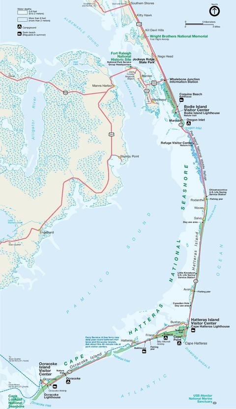 Cape Hatteras National Seashore Park Map | Gifex