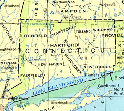 connecticut mapa estados unidos Mapa Politico De Connecticut Gifex connecticut mapa estados unidos