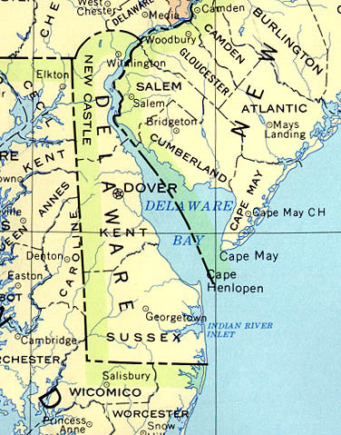Mapa De Delaware Usa Political Map Of Delaware, United States | Gifex