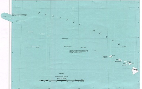 Mapa del Estado de Hawái