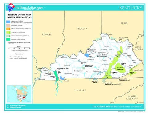 Kentucky Federal Lands and Indian Reservations, United States | Gifex