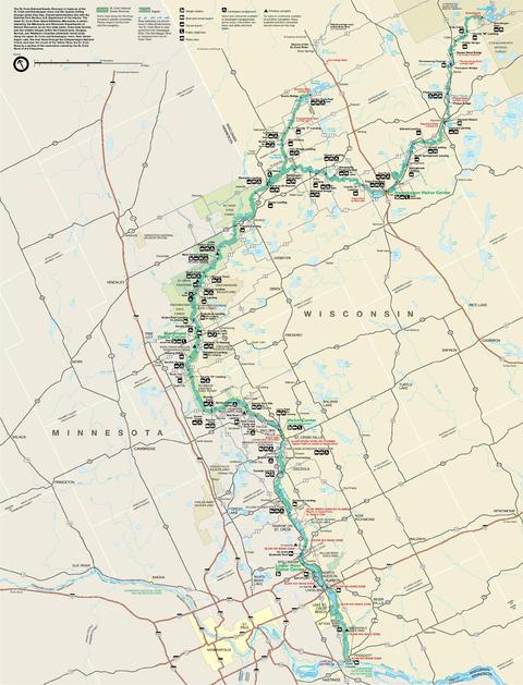 Park Map of Saint Croix National Scenic River | Gifex