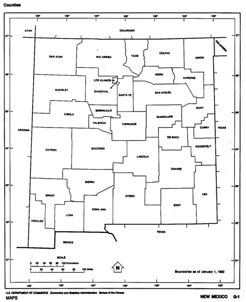 New Mexico Black and White Outline Map, United States | Gifex