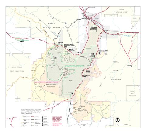 Park Map Of El Malpais National Monument Gifex   Park Map Of El Malpais National Monument 