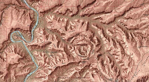 Canyonlands National Park Physical Map