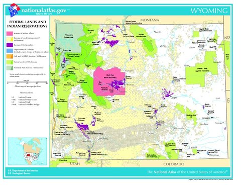 Wyoming Federal Lands and Indian Reservations, United States | Gifex