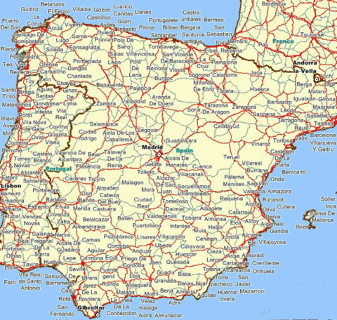 Spain road map