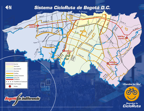 Ciclorrutas de Bogotá