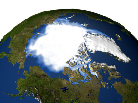 Arctic satellite map