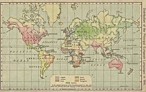 European languages in the World 1914