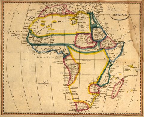 Map of Africa 1812