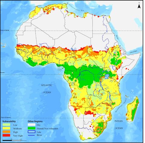 Desertificación en África 