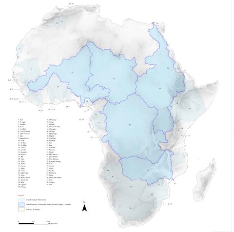 Las cuencas fluviales internacionales de África