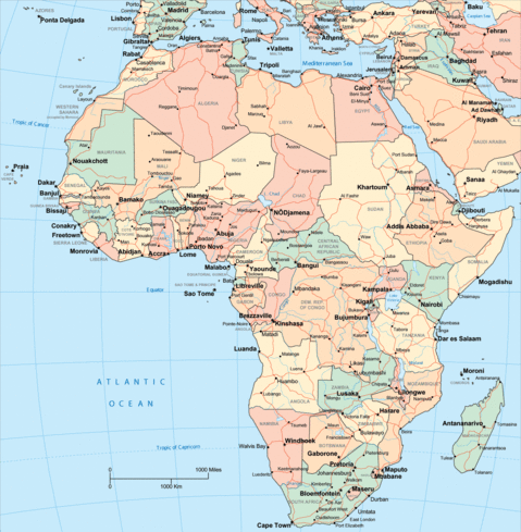 Mapa Político de África