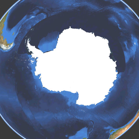 Antarctica satellite map