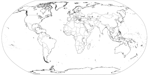 Mapa Mudo del Mundo