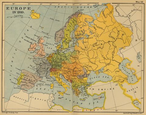 Europa en 1910