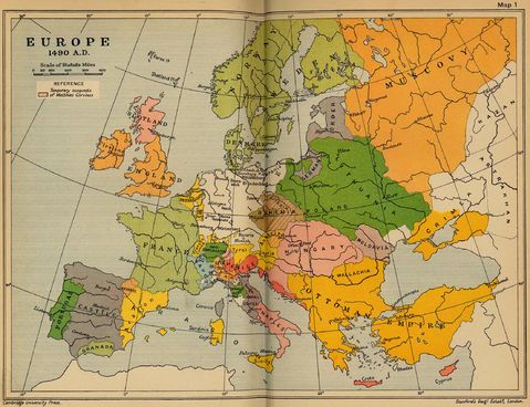 Europe in 1490