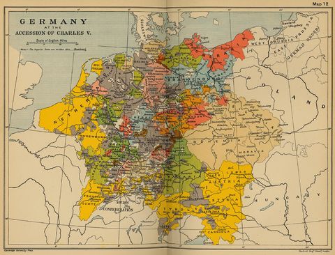 Alemania a la accesión de Carlos V en 1519