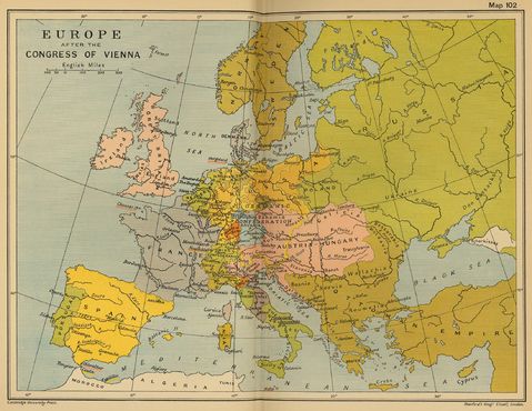 Europa despues del Congreso de Viena 1815