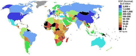 Countries according to their gross domestic product 2007 