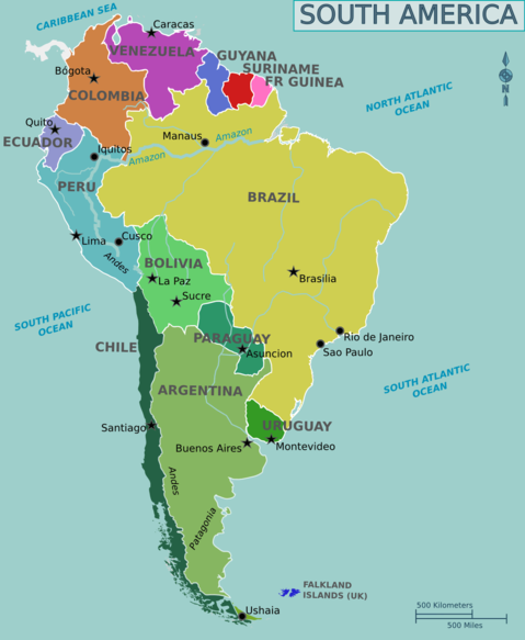 South America Political Map