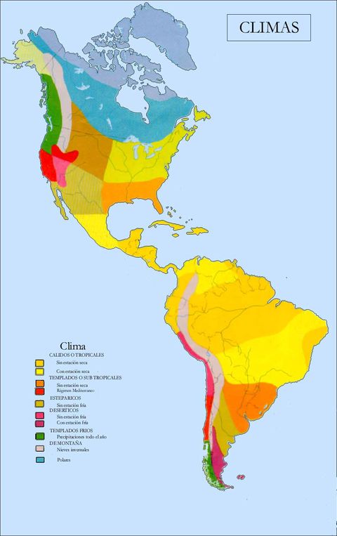 The Americas climate