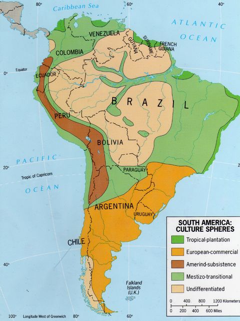 South America culture spheres