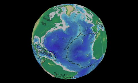 The Mid-Atlantic Ridge (MAR) in the North Atlantic Ocean