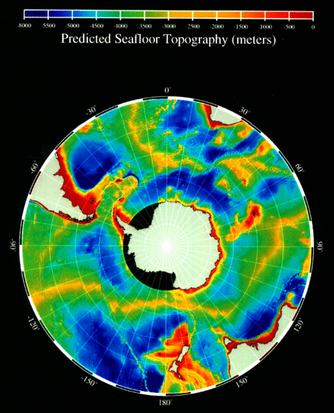 Antarctic Seafloor Topography