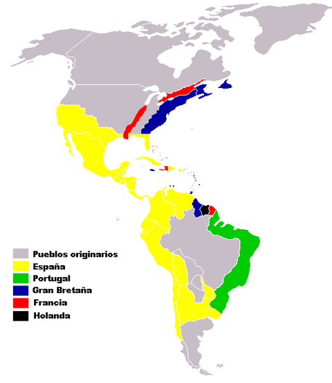 Colonias europeas en América siglos XVI-XVII