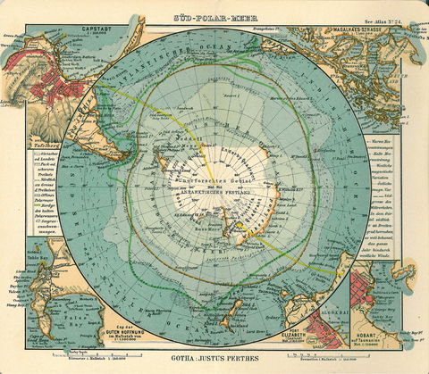 Antarctica map 1906