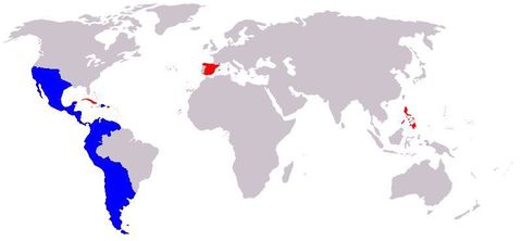 Status of the Spanish Empire in 1824