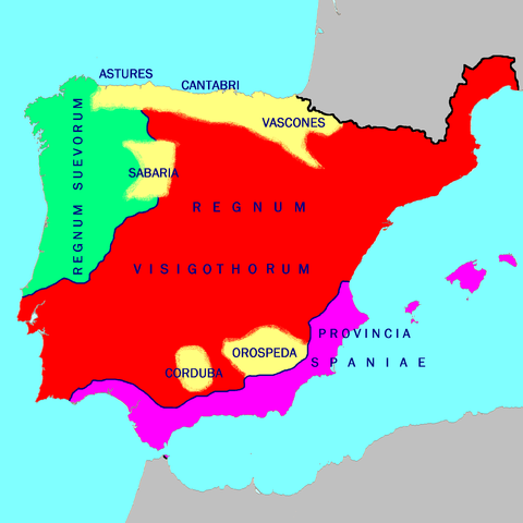 The Iberian Peninsula in the year 560 AD